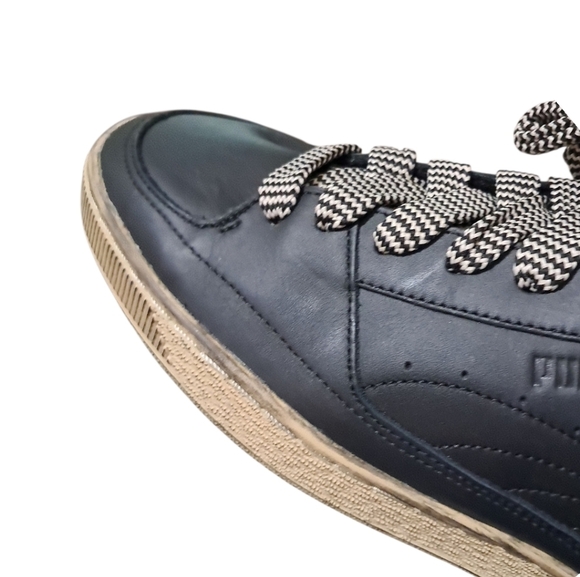 Puma x Rhuigi Suede Mid Black Tan Leather Sneaker Men’s 12 - Picture 7 of 16